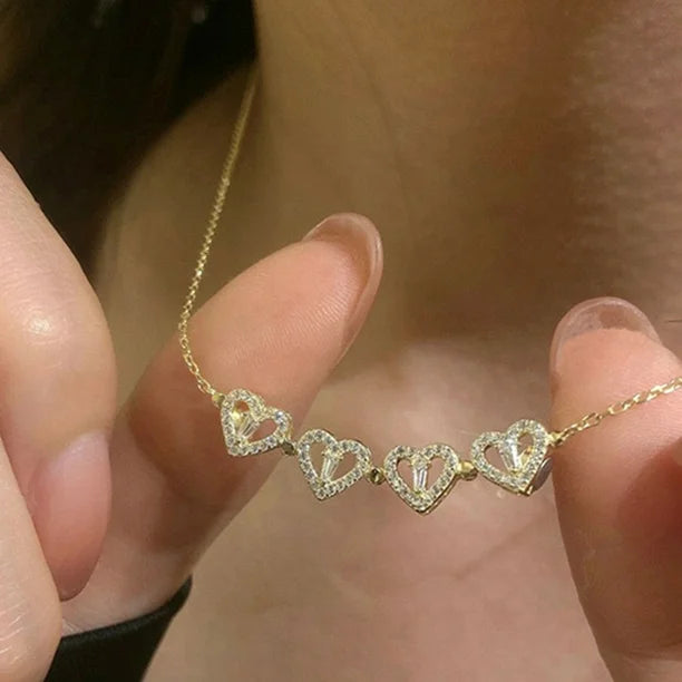 Collar Trébol y Corazones