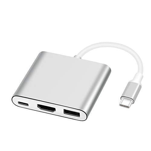 Convertidor USB Tipo C a USB 3.0, HDMI y Carga Tipo C – Conectividad y Versatilidad en un Solo Dispositivo 🔌⚡ (343379)