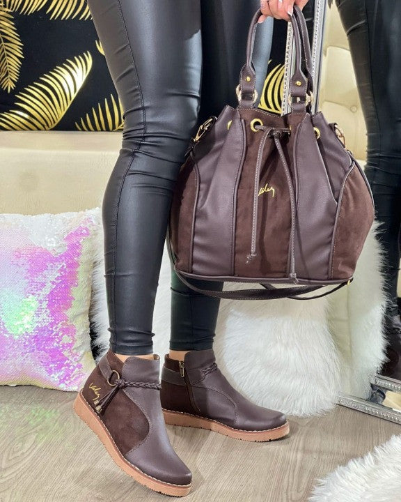 👜👢 Combo Bota Vélez Expanso | Elegancia y Calidad para Dama ✨