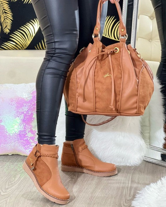 👜👢 Combo Bota Vélez Expanso | Elegancia y Calidad para Dama ✨