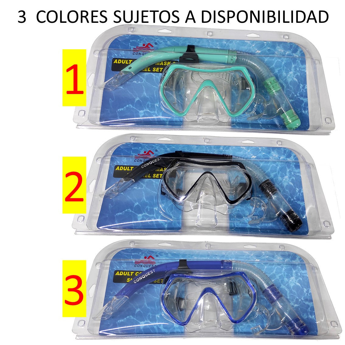 Careta de Buceo y Snorkel Templado (209648)