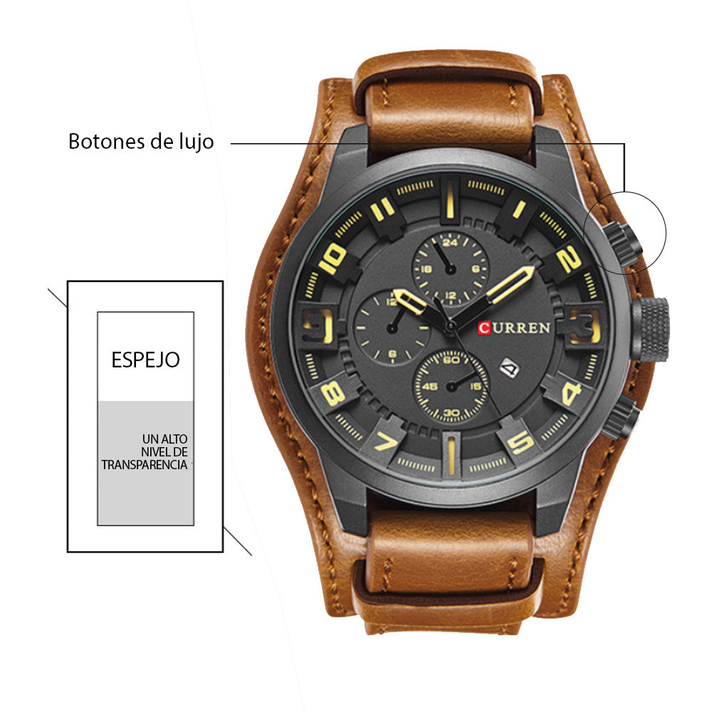 Reloj Curren 8225 – Moda Casual y Funcional para el Hombre Moderno (95176)