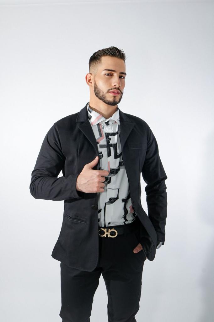 Blazer Slim Fit Bengalina con Forro Interior (622348)