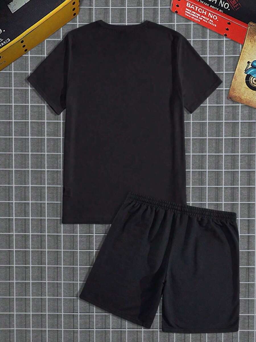 Conjuntos Camisa + Pantaloneta OVER SIZE PREMIUM ✨🖤 (646132)