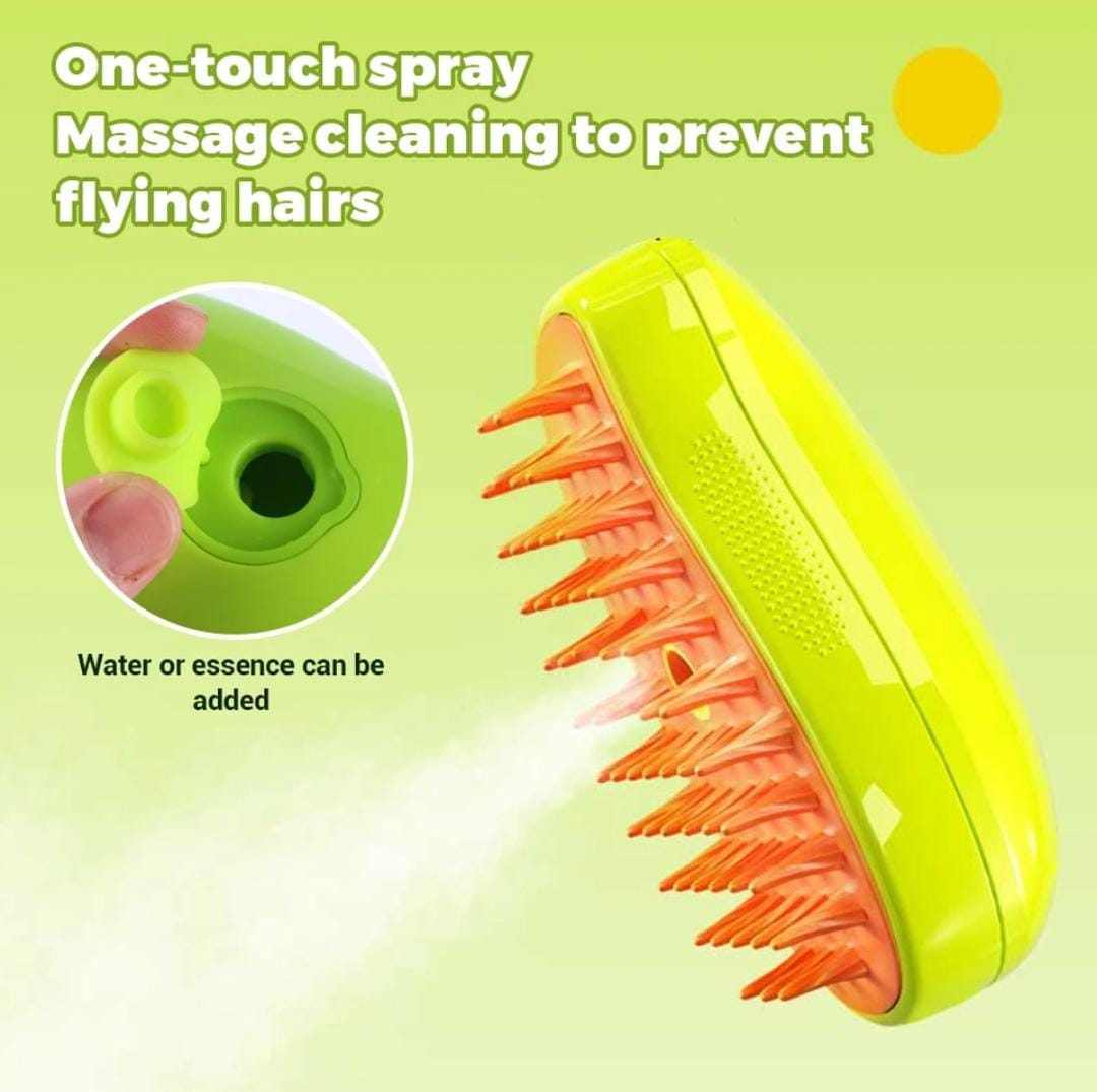 Cepillo Vaporizador 3 en 1 para Mascotas (706532)