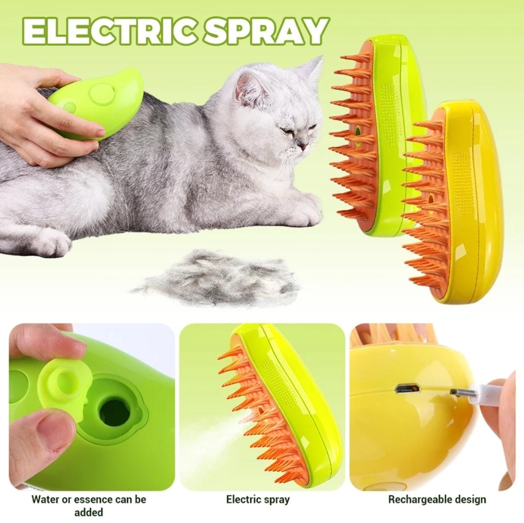 Cepillo Vaporizador 3 en 1 para Mascotas (706532)