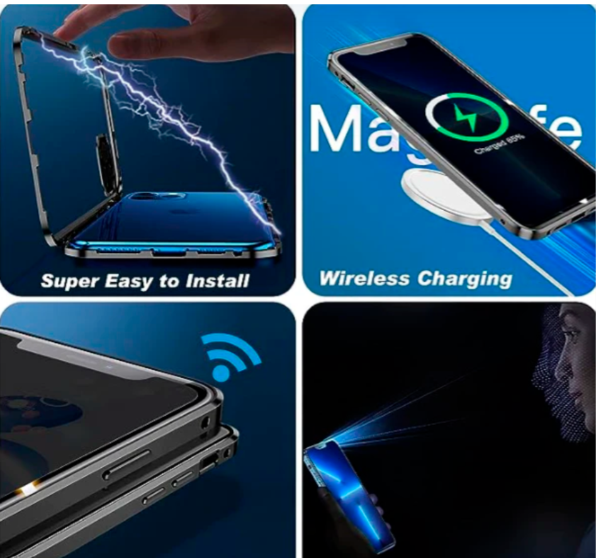 Case Antiespía de Protección 360° para iPhone 📱✨