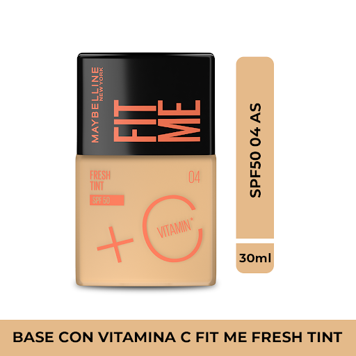 Maybelline Fresh Tint SPF 50 – Base Líquida Ligera y Hidratante (762855)