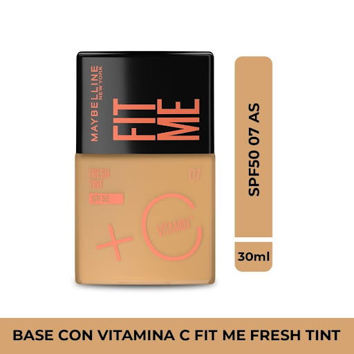 Maybelline Fresh Tint SPF 50 – Base Líquida Ligera y Hidratante (762855)
