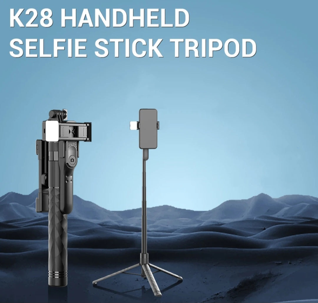 Trípode y Palo Selfie 2 en 1 - K28: Fotografía y Estabilidad al Máximo