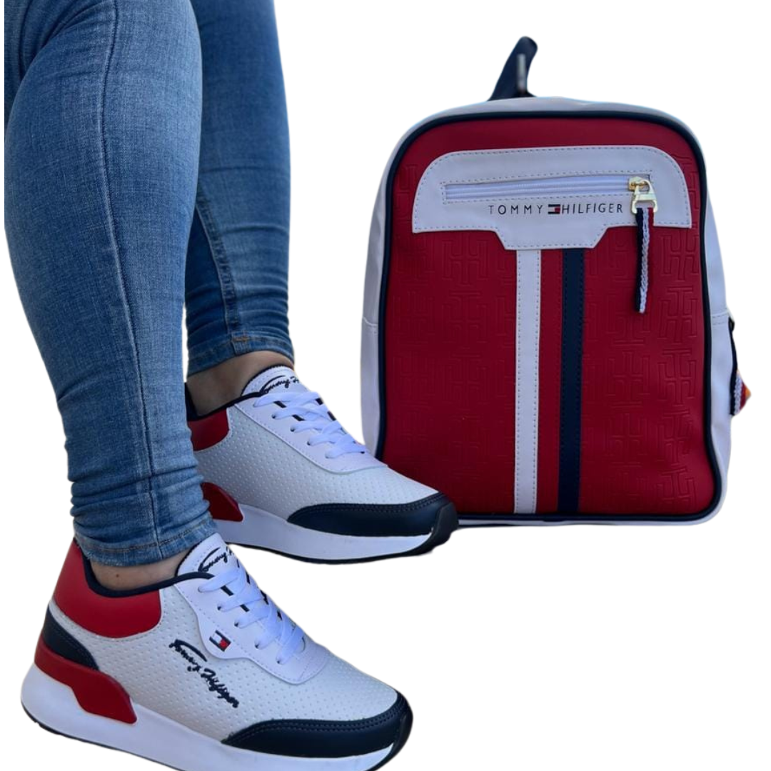 👜 Conjunto Tommy Hilfiger: Bolso + Billetera + Zapatos (830912)