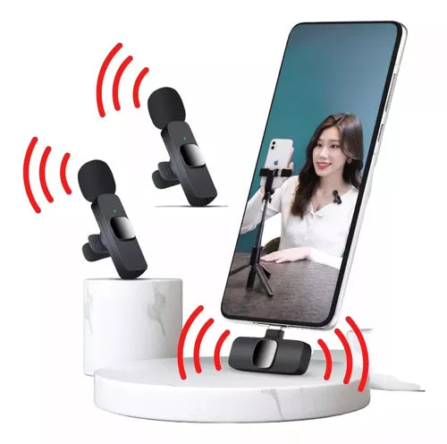 Micrófono Inalámbrico 2 en 1 – Audio Profesional Sin Cables K9🎙️ (880223)
