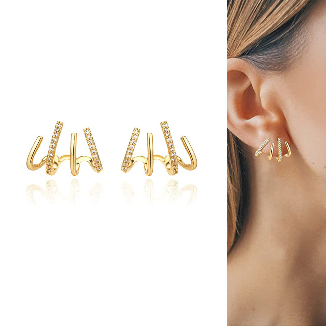 Aretes Claw de Garra: Elegancia y Versatilidad en Cada