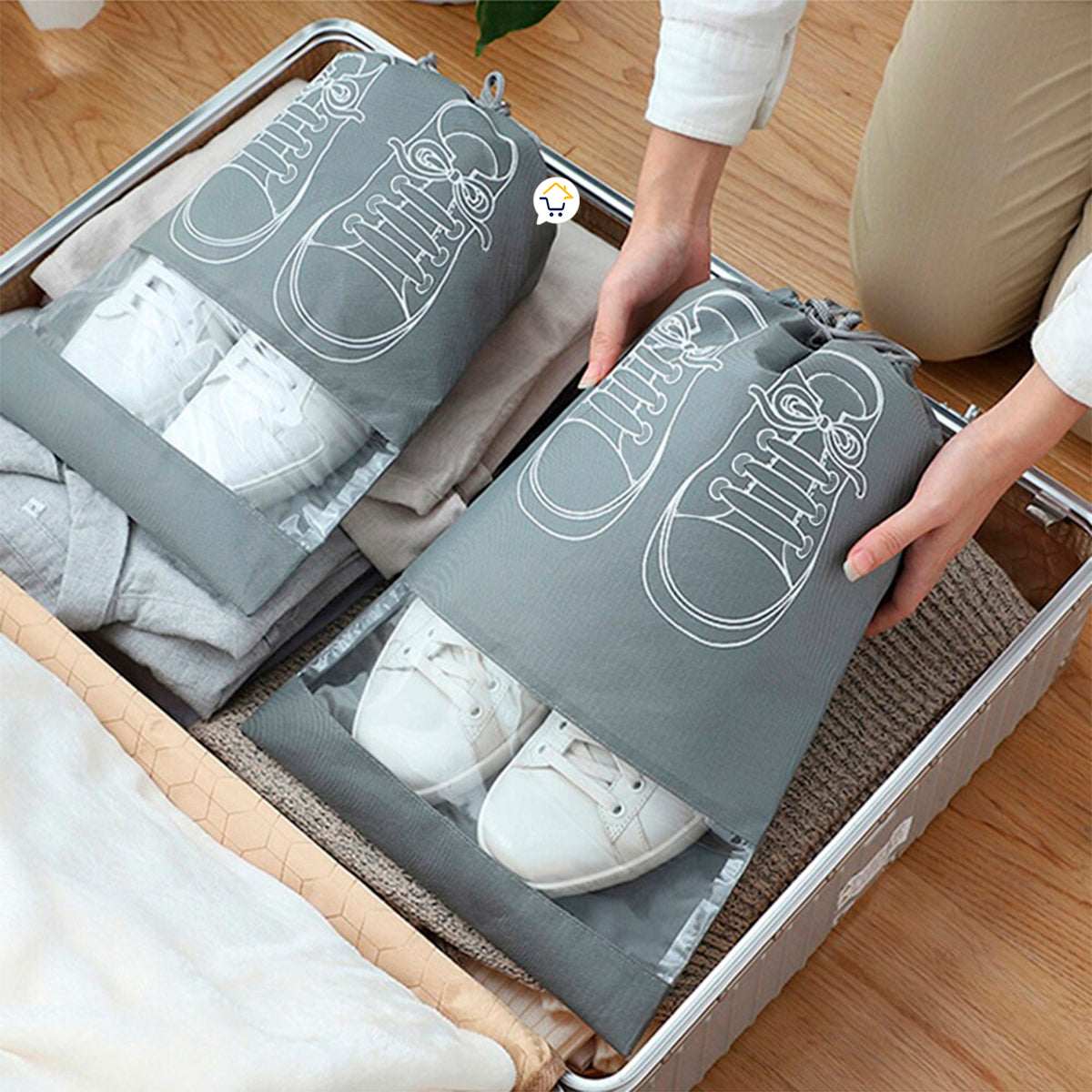Combo de Bolsos Viajeros x6 + Organizador Zapatos x4 (627299)