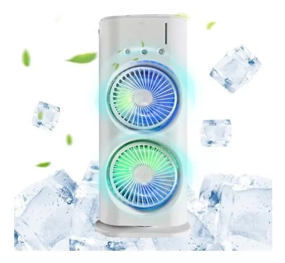 Ventilador Humidificador Portátil de Doble Pulverización LYEAA