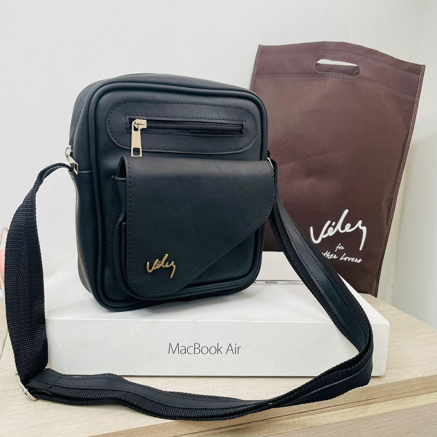 Bolso Carriel para Caballero Replica Velez 👜