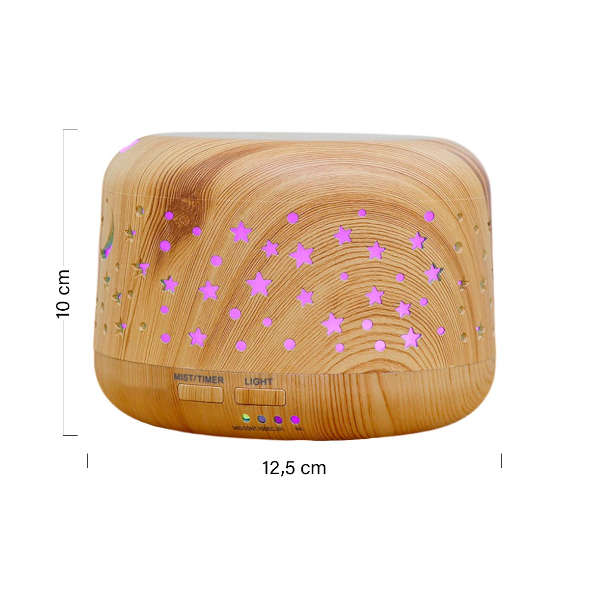 Humidificador con Luz LED y Aromaterapia