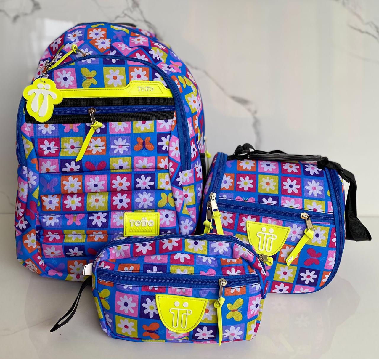 Set Escolar Multifuncional Totto– Maleta/Morral, Lonchera y Cartuchera (1314869)