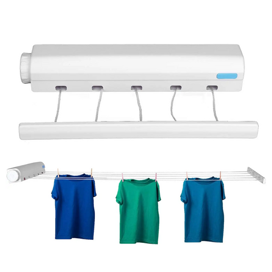 🧺 Tendedero Colgador Plegable Retráctil – 5 Cuerdas Ajustables Hasta 3 Metros (1329217)