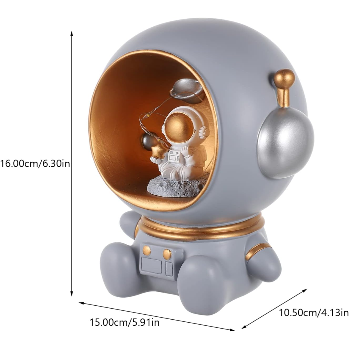 Astronauta Decorativo Multifuncional: Lámpara, Adorno y Hucha (1340930)