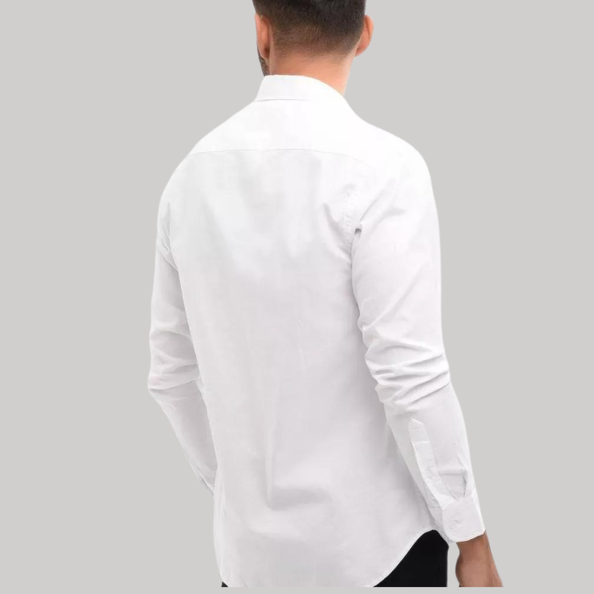 Camisa Slim Fit Blanca para Hombre (1483614)