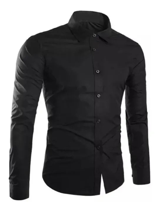Camisa Slim Fit para Hombre – Elegancia y Estilo en Cada Color 👔✨ (1487532)
