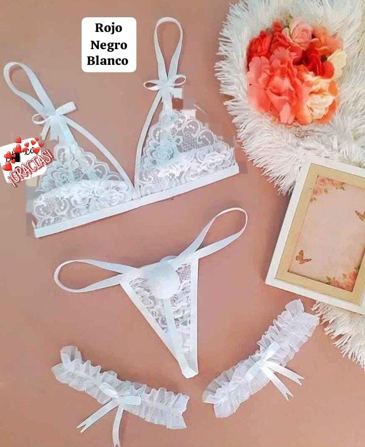Conjunto de Ropa Interior de Encaje para Mujer (936266)