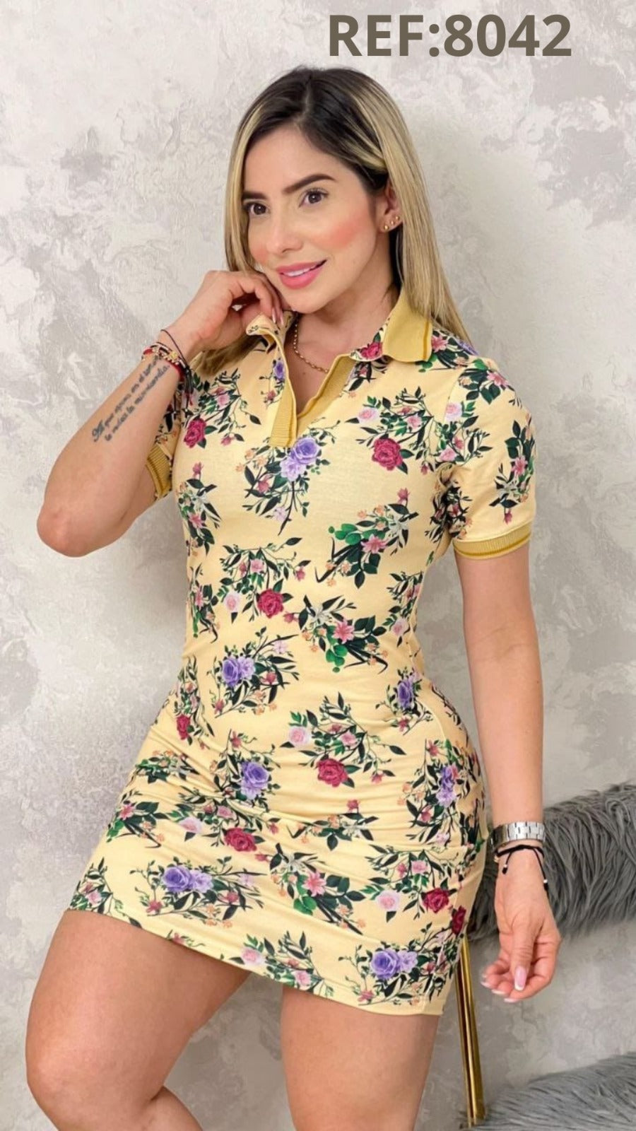 Vestido elegante de Flores