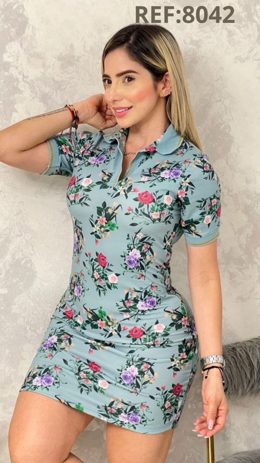 Vestido elegante de Flores