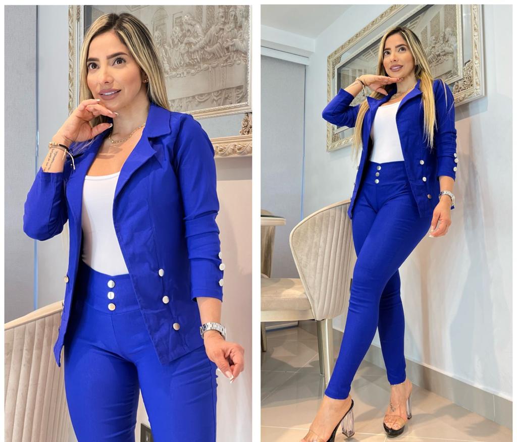 Conjunto de 3 Piezas con Blazer Largo 2094.