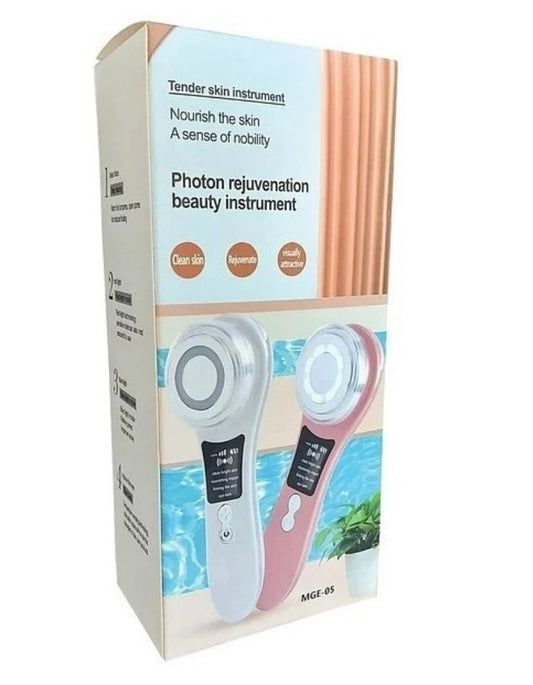 Masajeadora Facial Ultrasonido de Rejuvenecimiento Total: Terapia de Luz EMS (1617770)