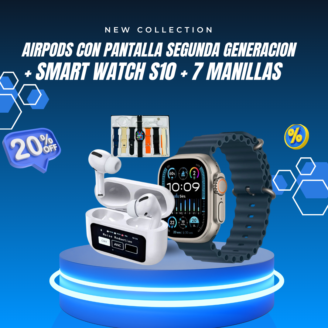 AirPods Pro Pantalla 2G + Smart Watch (1623630)