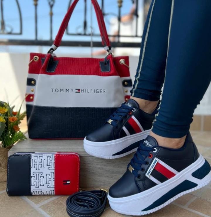 Conjunto Tommy: Bolso + Billetera + Calzado (1650191)