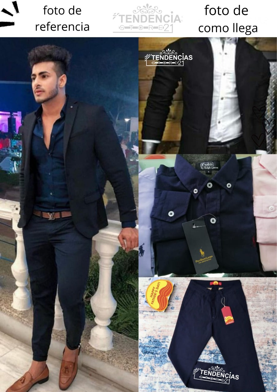 Conjunto Elegante de 4 Prendas – Estilo y Sofisticación en un Solo Outfit 👔✨ (1678183)