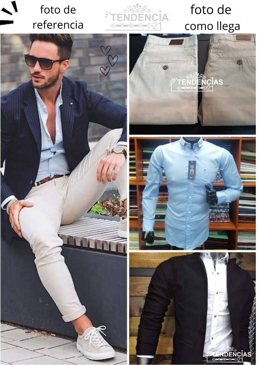 Conjunto Elegante de 4 Prendas – Estilo y Sofisticación en un Solo Outfit 👔✨ (1678183)