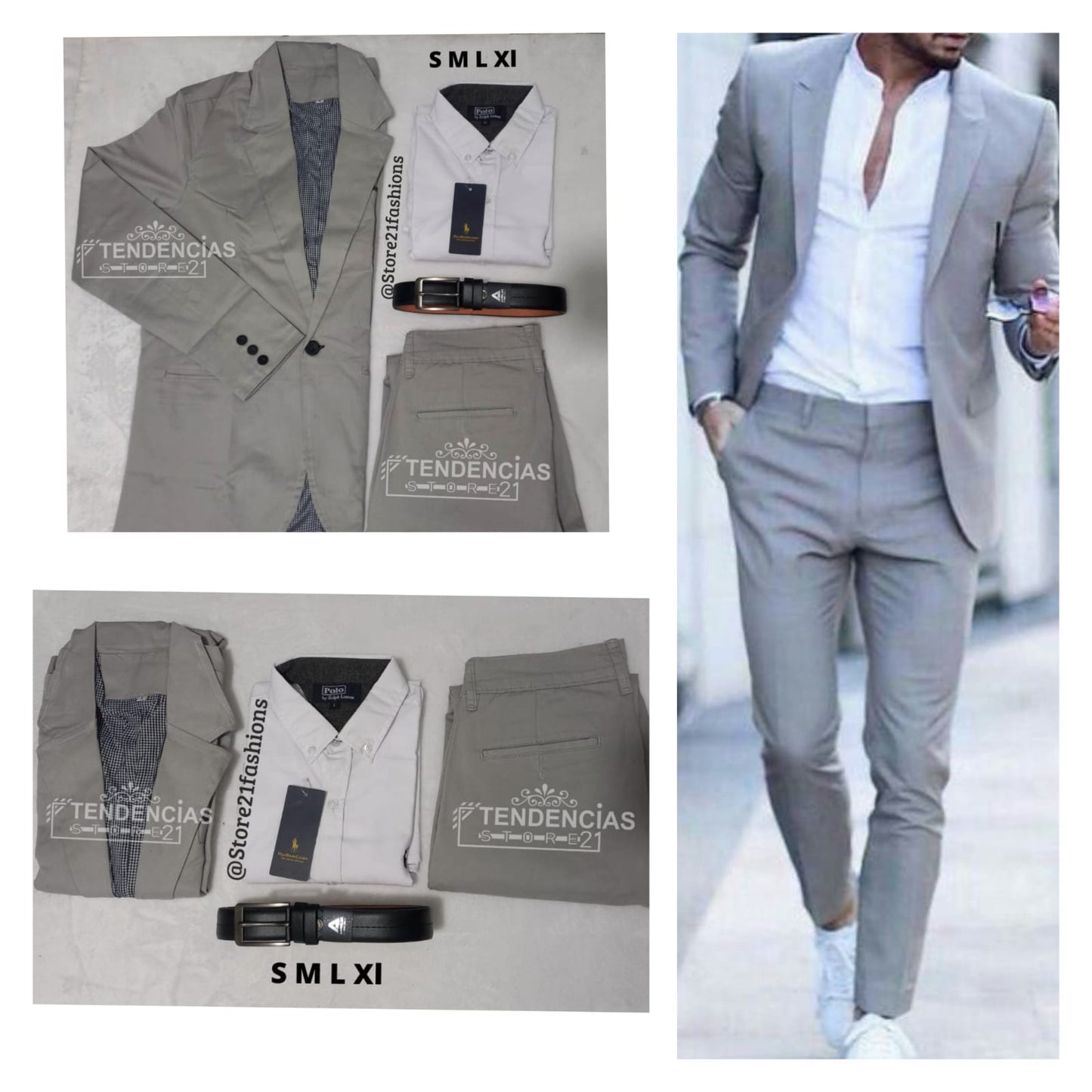 Conjunto Elegante de 4 Prendas – Estilo y Sofisticación en un Solo Outfit 👔✨ (1678183)