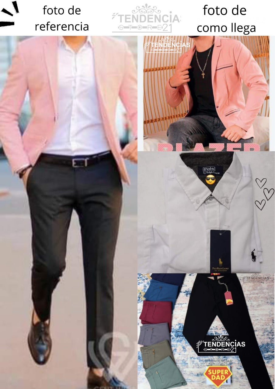 Conjunto Elegante de 4 Prendas – Estilo y Sofisticación en un Solo Outfit 👔✨ (1678183)