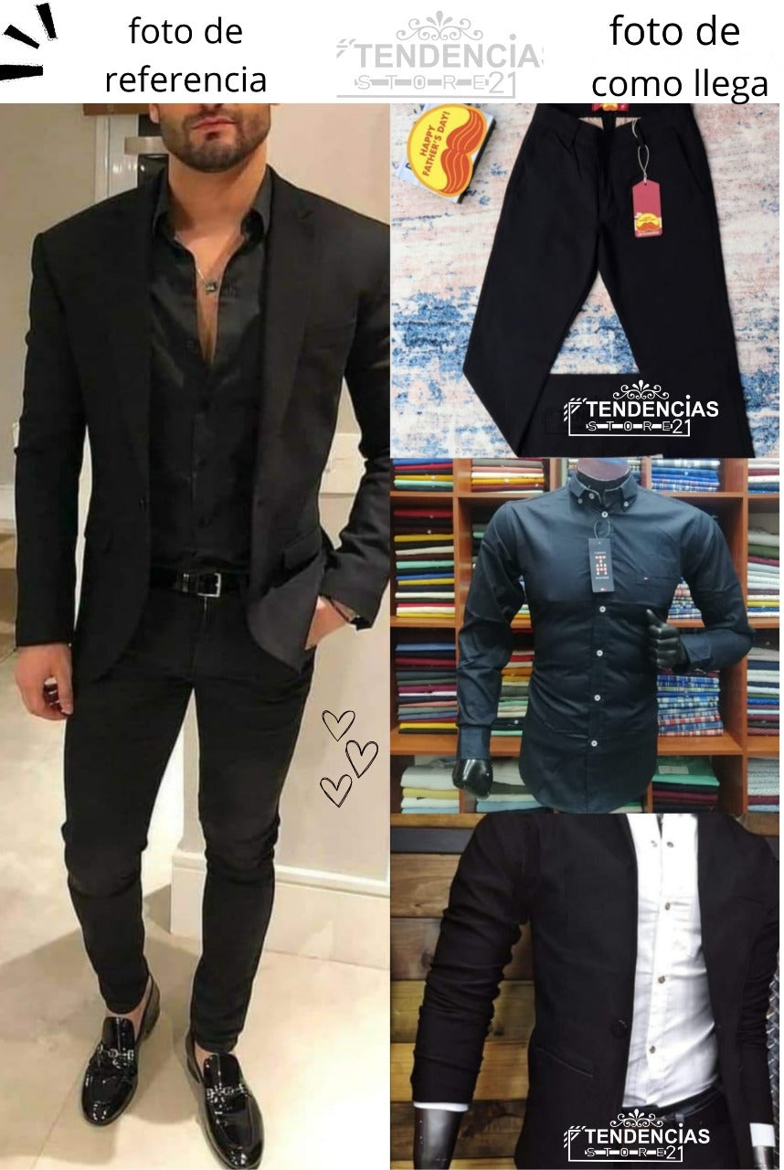 Conjunto Elegante de 4 Prendas – Estilo y Sofisticación en un Solo Outfit 👔✨ (1678183)