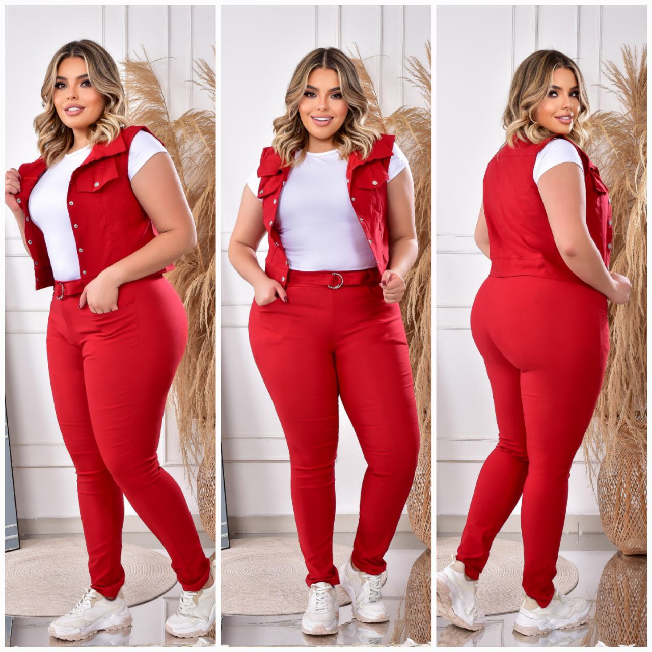 Conjunto 3 Prendas Chaleco – Versatilidad en un Solo Look ✨👗 (1678870)
