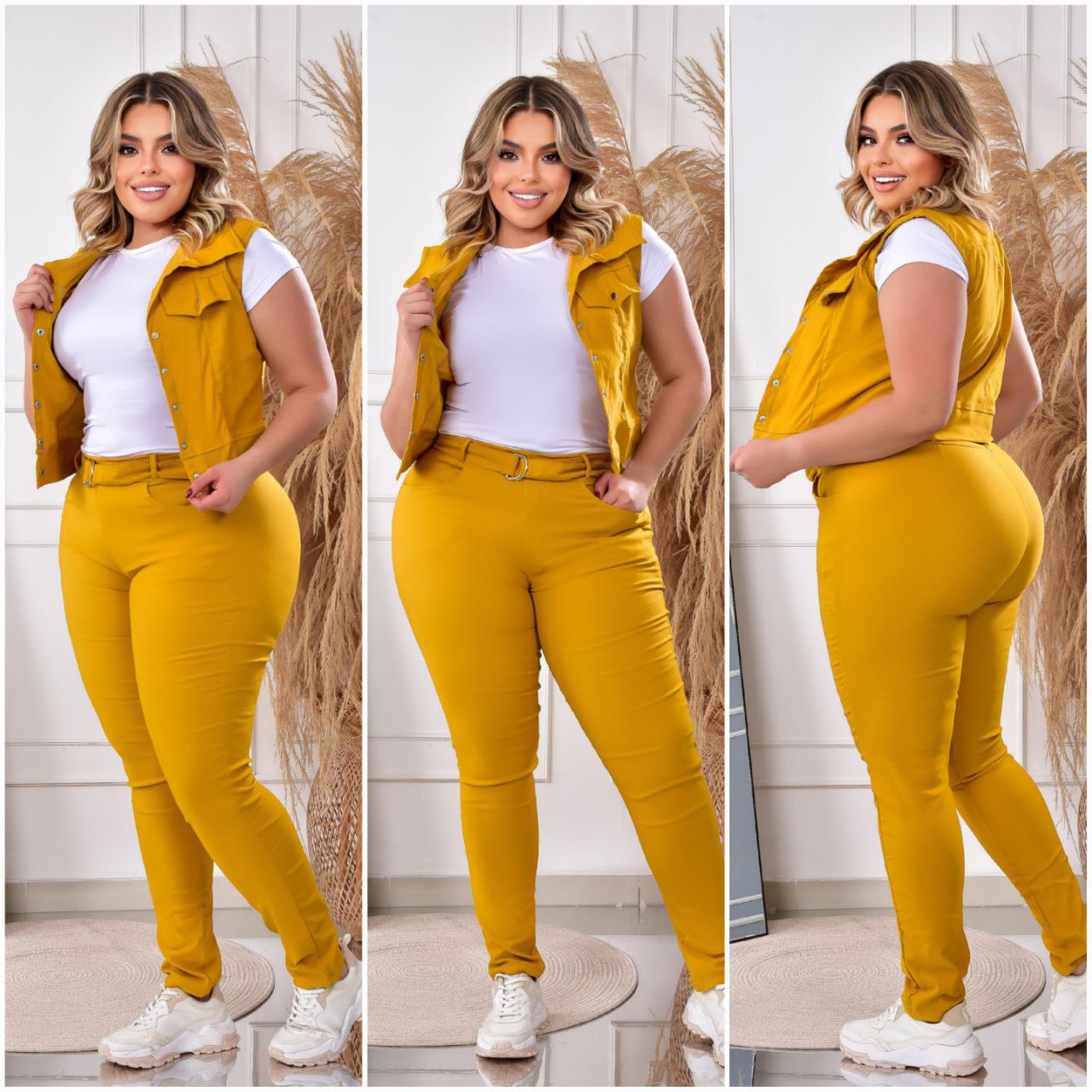 Conjunto 3 Prendas Chaleco – Versatilidad en un Solo Look ✨👗 (1678870)