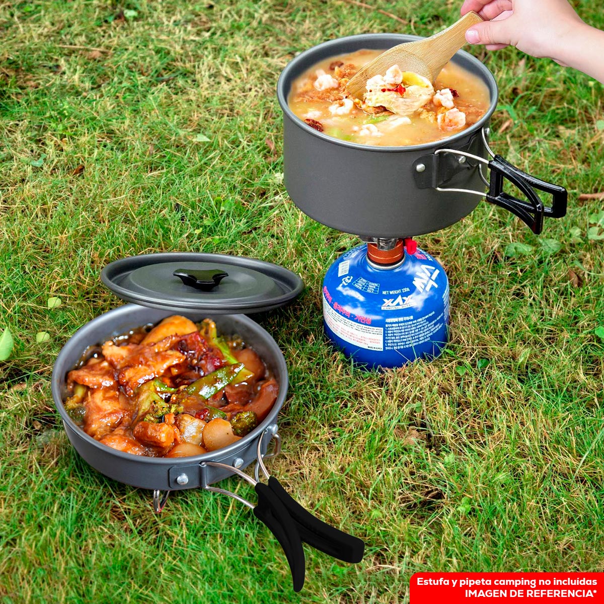 Kit De Utensilios Cocina Camping SY-200 (1735757)