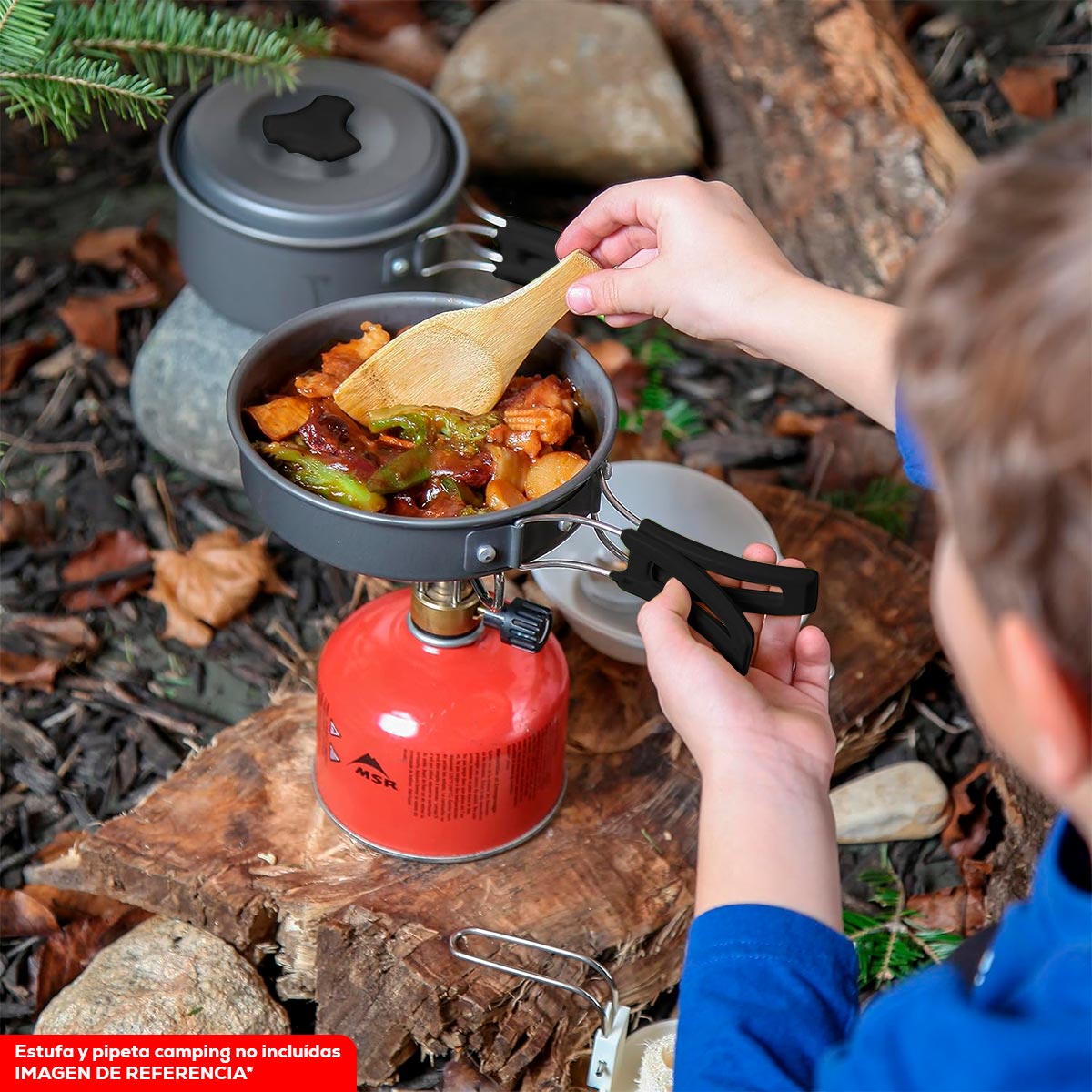 Kit De Utensilios Cocina Camping SY-200 (1735757)