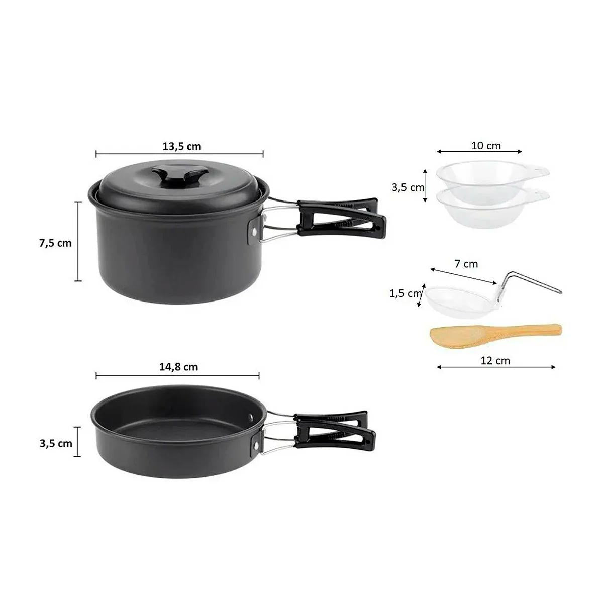 Kit De Utensilios Cocina Camping SY-200 (1735757)