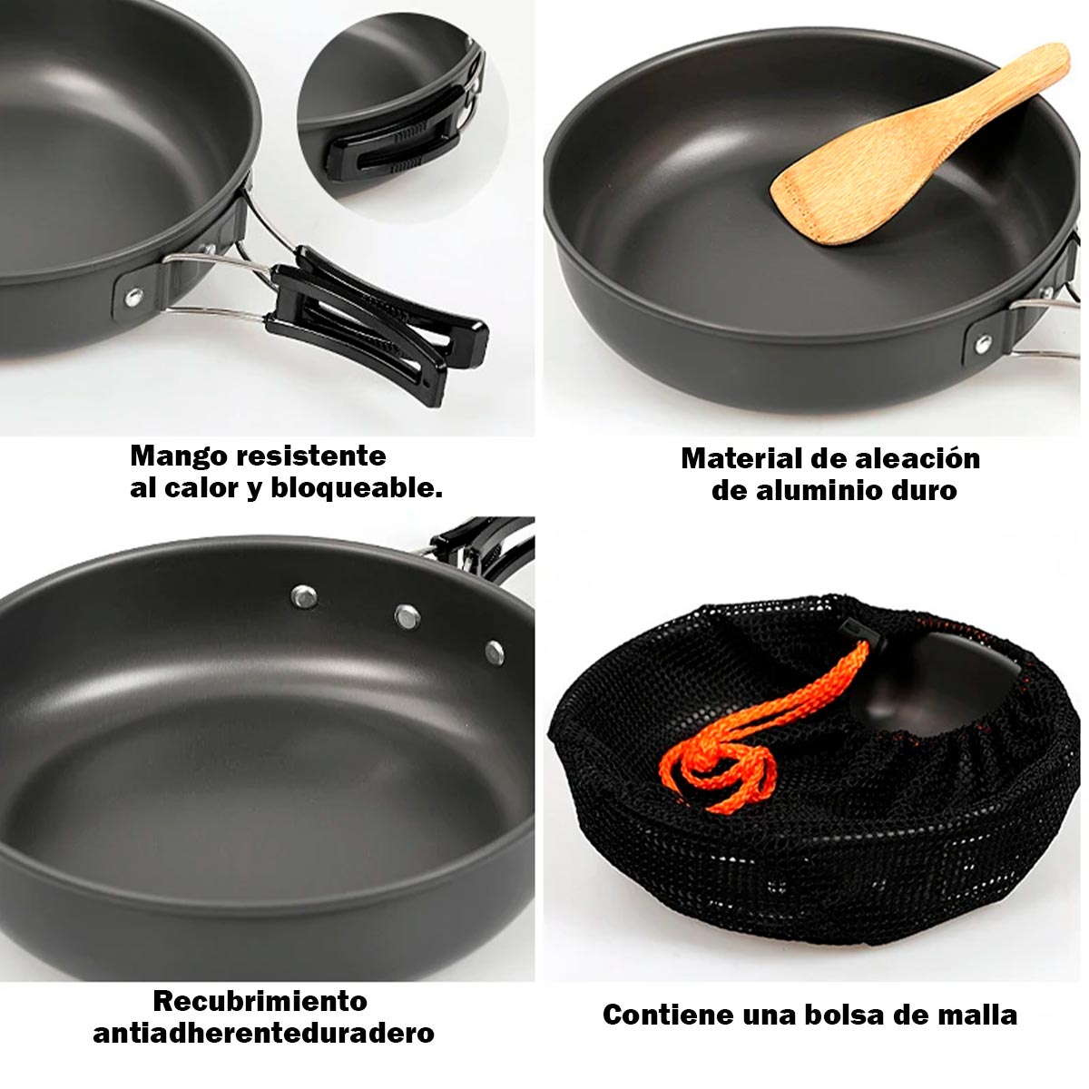 Kit De Utensilios Cocina Camping SY-200 (1735757)