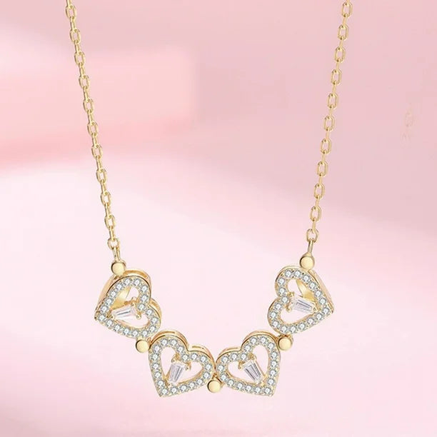 Collar Trébol y Corazones