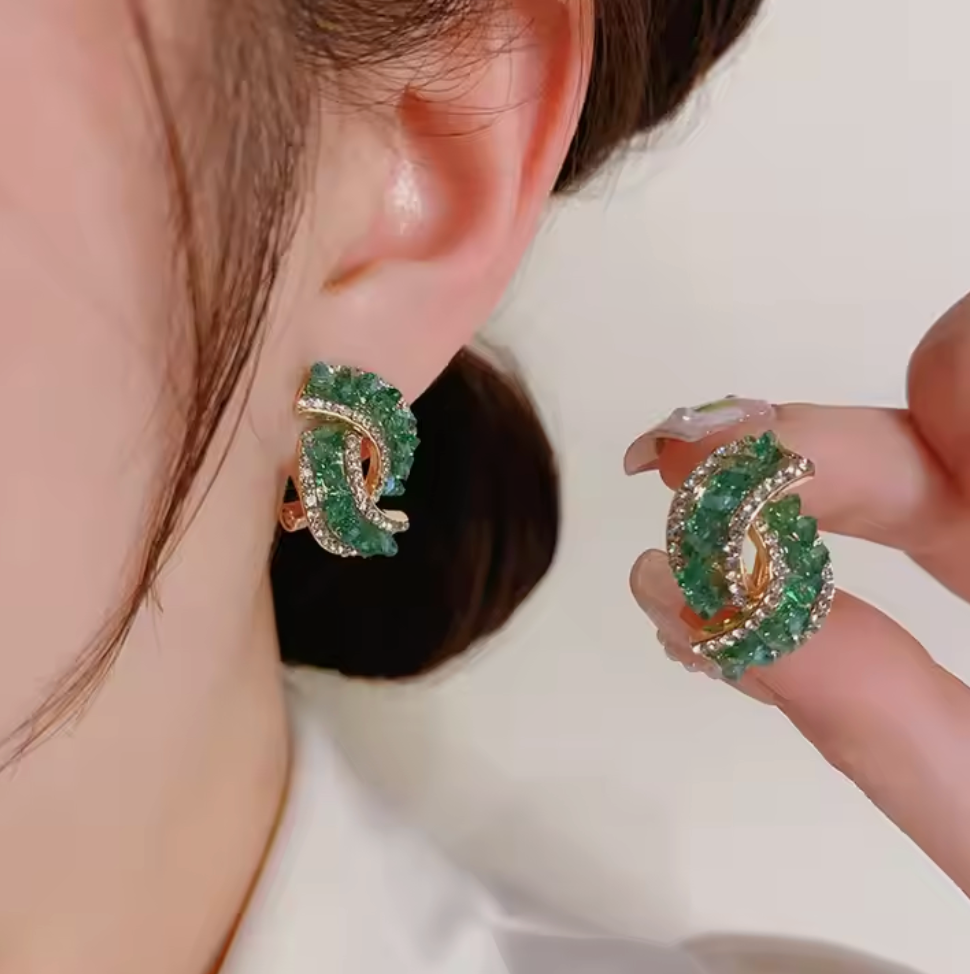 Aretes con Esmeralda Elegancia y Sofisticación ✨💎 (1585123)