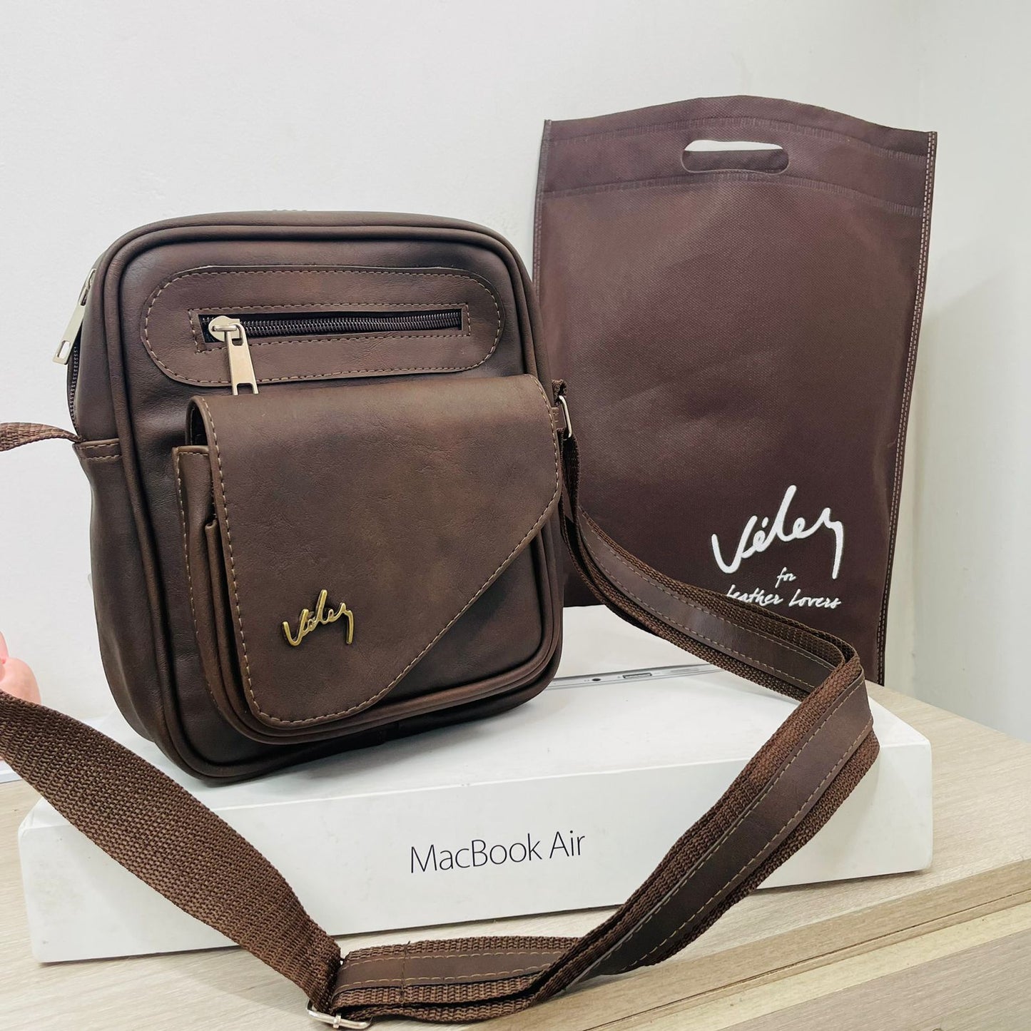 Bolso Carriel para Caballero Replica Velez 👜