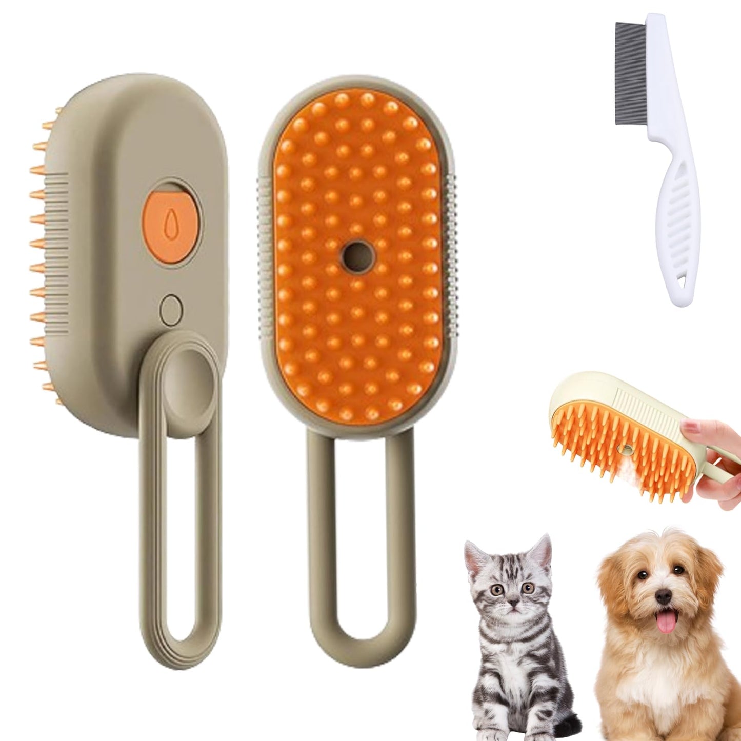 Cepillo Vapor para Mascota con Mango (1178255)
