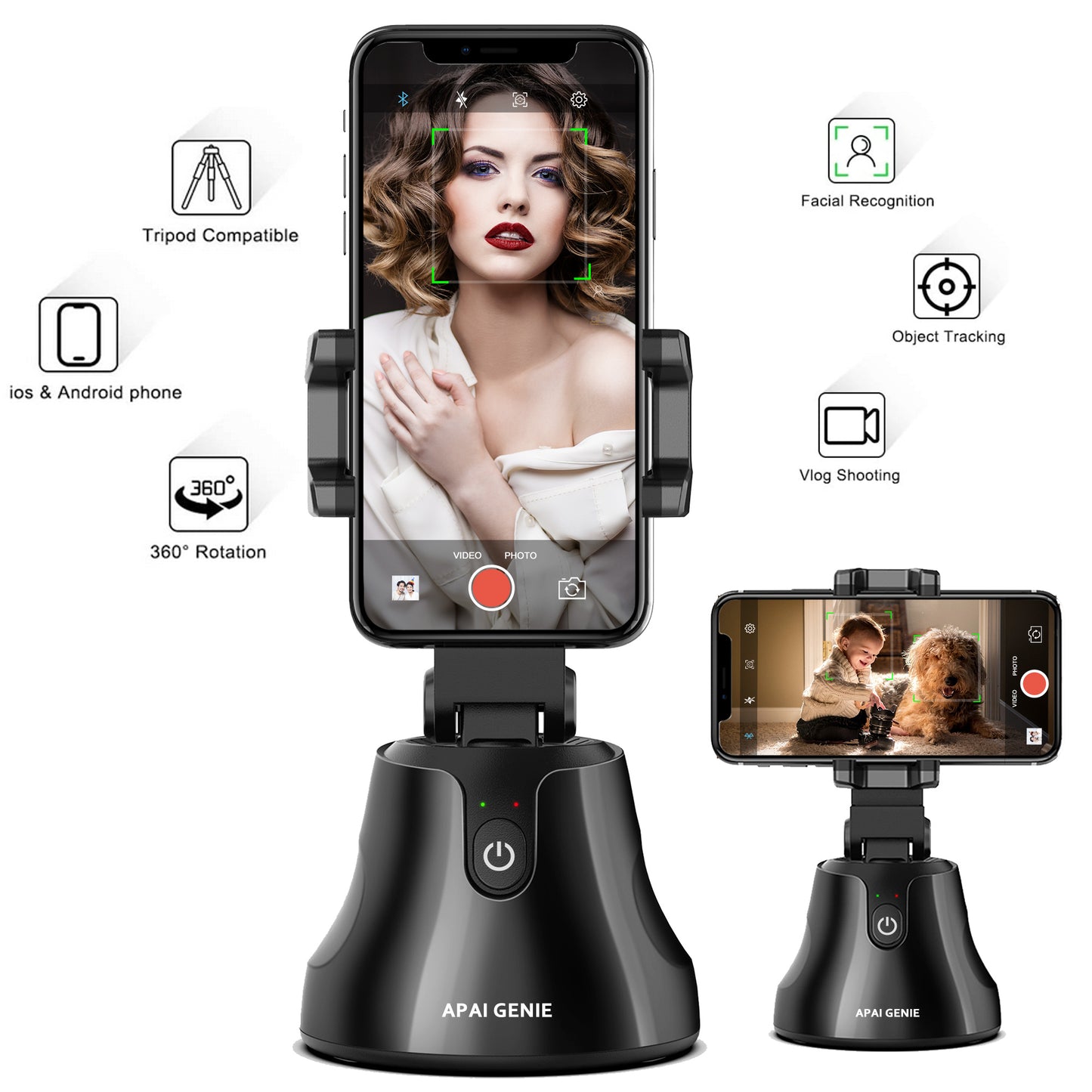 Soporte Inteligente Genio Apai 360° – Captura tus Movimientos en Acción (1281661)