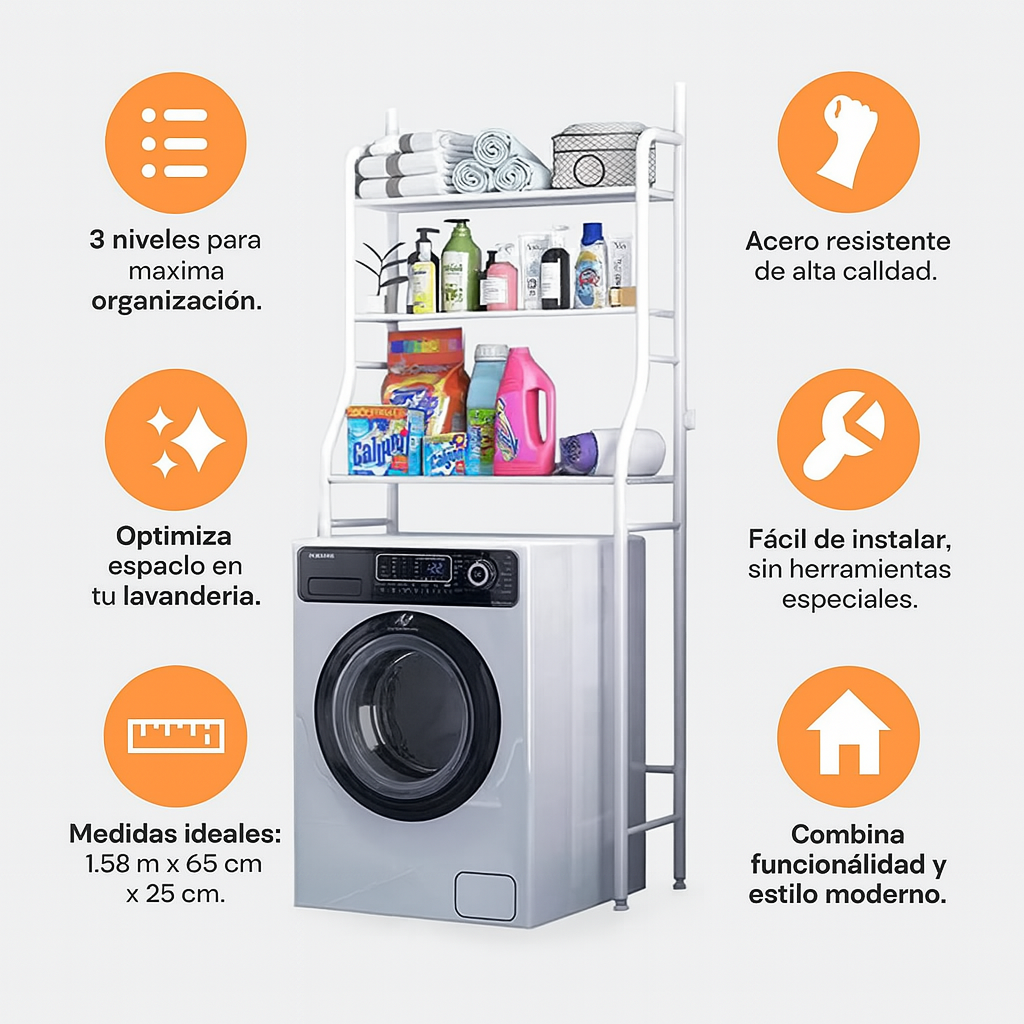 Organizador de Lavandería 3 Niveles (1374558)
